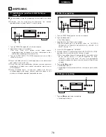 Preview for 78 page of Denon DCD-SA1 Operating Instructions Manual