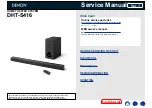 Preview for 1 page of Denon DHT-S416 Service Manual