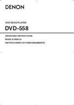 Denon DVD 1740 Operating Instructions Manual preview