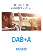 Preview for 1 page of Dension DAB+A Installation And User Manual