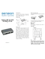 Dension Gateway 500 Lite D2B Installation Manual preview