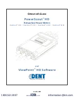 Preview for 1 page of DENT Instruments PowerScout 12 HD Operator'S Manual