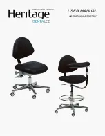 Preview for 1 page of DentalEZ Heritage Generation Stool User Manual