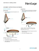 Preview for 10 page of DentalEZ Heritage Generation Stool User Manual