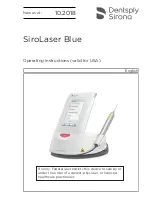 Dentsply Sirona SiroLaser Blue Operating Instructions Manual preview