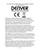 Preview for 36 page of Denver BFH-13 User Manual