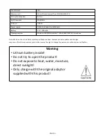 Preview for 5 page of Denver CCT-1300 User Manual