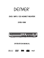 Denver DRS-1500 Operation Manual preview