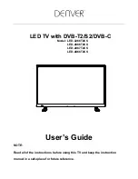 Preview for 1 page of Denver LED-3266T2CS User Manual
