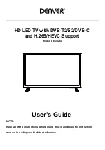 Preview for 1 page of Denver LED-3268 User Manual