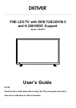 Denver LED-4073 User Manual preview