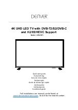 Preview for 1 page of Denver LED-5571 Quick Start Manual