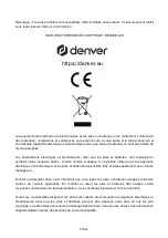 Preview for 39 page of Denver SW-152 User Manual