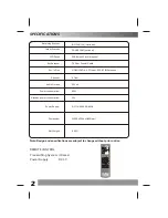 Preview for 4 page of Denver TFD-2213 Owner'S Instruction Manual