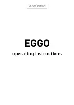 Preview for 1 page of Depot4Design EGGO Operating Instructions