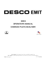 Preview for 1 page of Desco EMIT 50555 Operator'S Manual