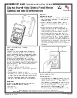 Desco EMIT TB-6518 Operation And Maintenance Manual preview