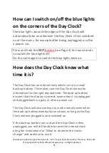 Preview for 5 page of Designability Day Clock Manual