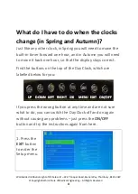 Preview for 6 page of Designability Day Clock Manual