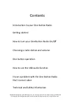 Preview for 2 page of Designability One Button Radio Manual