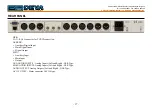 Preview for 17 page of DEVA DB8009-MPX Maintenance And Operation Instruction Manual