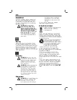 Preview for 94 page of DeWalt D21570 Original Instructions Manual