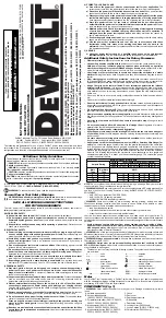 Preview for 2 page of DeWalt D25113 Instruction Manual