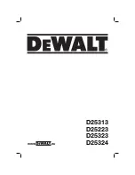 DeWalt D25223 Manual preview