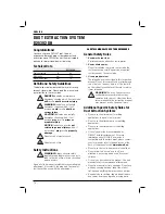 Preview for 20 page of DeWalt D25302DH Original Instructions Manual
