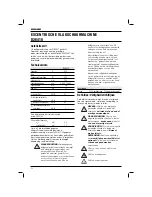 Preview for 54 page of DeWalt D26410 Original Instructions Manual