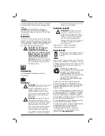 Preview for 24 page of DeWalt D26411 Original Instructions Manual