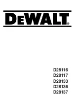 DeWalt D28116 Manual preview