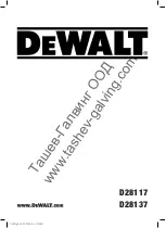 DeWalt D28117 Original Instructions Manual preview