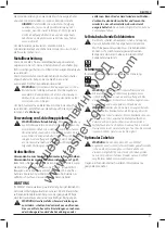 Preview for 23 page of DeWalt D28117 Original Instructions Manual