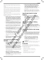 Preview for 29 page of DeWalt D28117 Original Instructions Manual