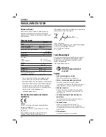 Preview for 74 page of DeWalt D51238 Original Instructions Manual