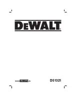 Preview for 1 page of DeWalt D51321 Original Instructions Manual
