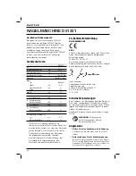 Preview for 14 page of DeWalt D51321 Original Instructions Manual