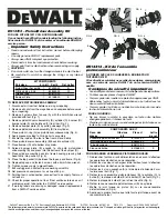 Preview for 1 page of DeWalt D513212 Quick Start Manual