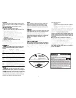 Preview for 6 page of DeWalt D51855-XE Instruction Manual