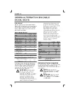 Preview for 40 page of DeWalt DC305 Original Instructions Manual