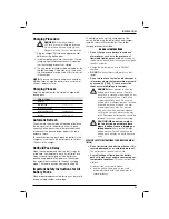 Preview for 33 page of DeWalt DC600 Original Instructions Manual