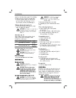 Preview for 122 page of DeWalt DC600 Original Instructions Manual