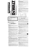 DeWalt DC759 Instruction Manual preview