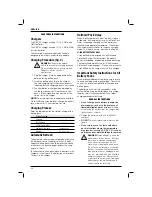 Preview for 38 page of DeWalt DC820, DC830, DC840 Original Instructions Manual