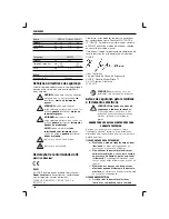 Preview for 114 page of DeWalt DC901 Instructions Manual