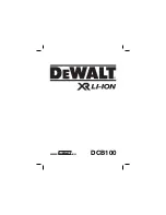 DeWalt DCB100 Original Instructions Manual preview