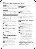 Preview for 18 page of DeWalt DCB104 Original Instructions Manual