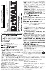 Preview for 1 page of DeWalt DCB119 Instruction Manual