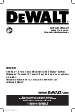 Preview for 1 page of DeWalt DCD130 Instruction Manual